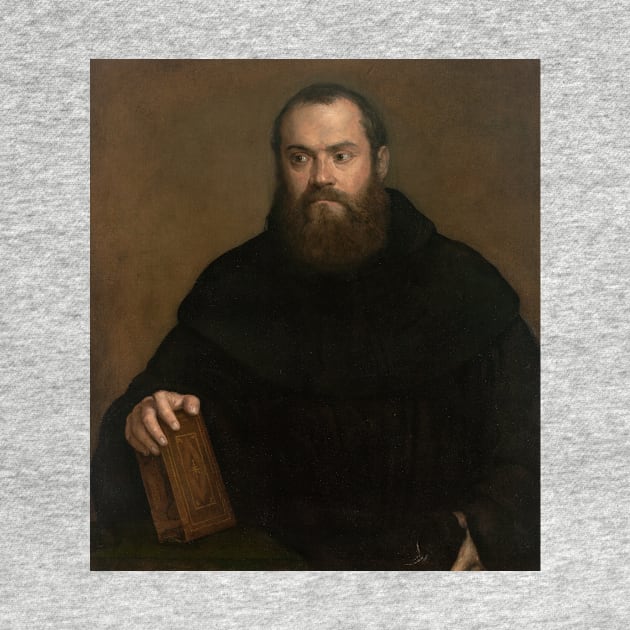 A Monk with a Book by Titian by Classic Art Stall